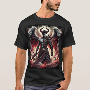 Unleash the Dark Guardian – Male Devil Angel T-Shi T-Shirt