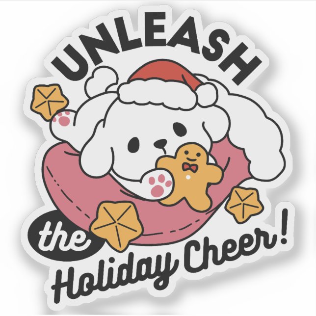 Unleash the Holiday Cheer – Cute Dog Christmas (Front)