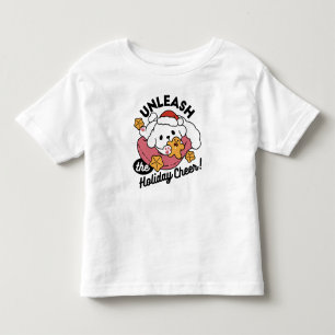 Unleash the Holiday Cheer – Cute Dog Christmas Toddler T-Shirt