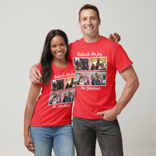 Unleash The Joy   Modern Family Christmas Photo T-Shirt