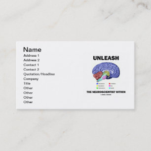 Unleash The Neuroscientist Within (Brain Anatomy) Business Card