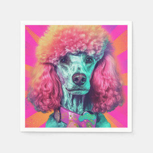 Unleash the Poodle Cocktail Napkin