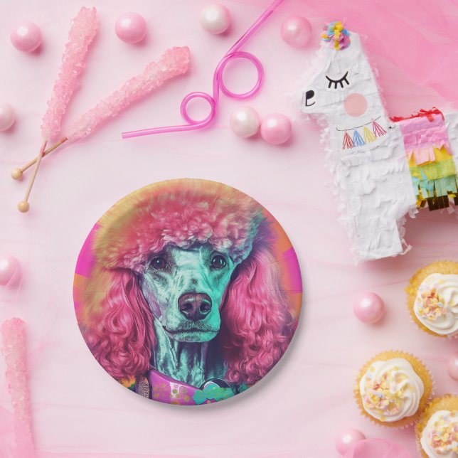 Unleash the Poodle Party Paper Plates 7" (Party)