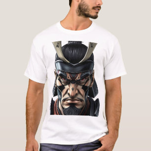 Unleash Warrior Spirit - Samurai Face T-Shirt