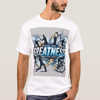 Unleash Your Greatness Sports Poster - Inspire Ach T-Shirt