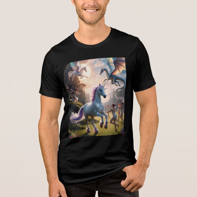  Unleash Your Imagination with Fantasy  Tri-Blend Shirt (Front)