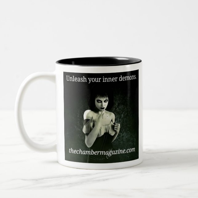 Unleash Your Inner Demons Two-Tone Coffee Mug (Left)