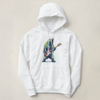 Unleash Your Inner Rockstar: 'The Grizzly Bassist' Hoodie