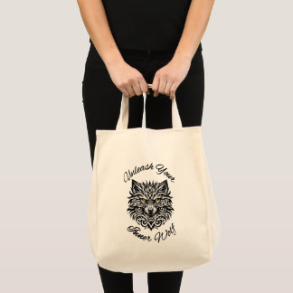 Unleash Your Inner Wolf Tote Bag