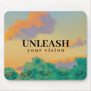 UNLEASH Your Vision– Colourful, Motivational Mouse Mat