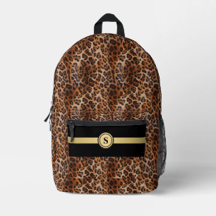 Unleash Your Wild Side: Personalised Leopard Printed Backpack