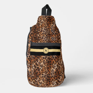 Unleash Your Wild Side: Personalised Leopard Sling Bag