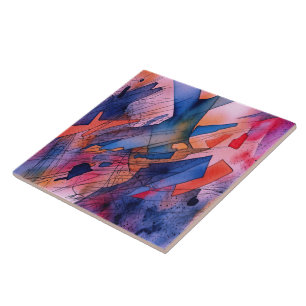 "Unleashed Potential" Contemporary Abstract Art Tile