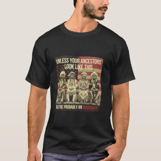 Unless Your Ancestors Look Like This Native Americ T-Shirt