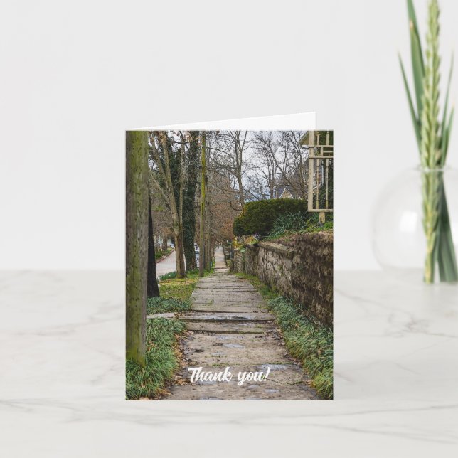 Unlevel Pathway Thank You Card (Front)