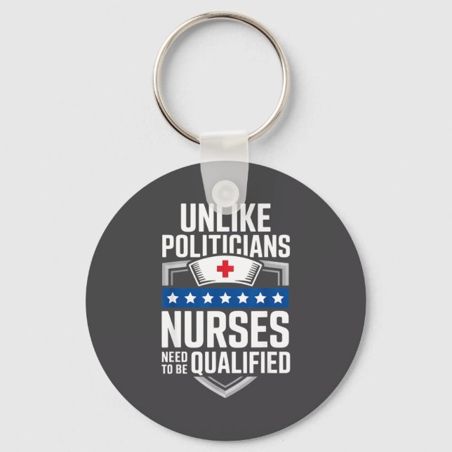Unlike Liticians Nurses Need To Be Qualified Sarca Key Ring (Front)