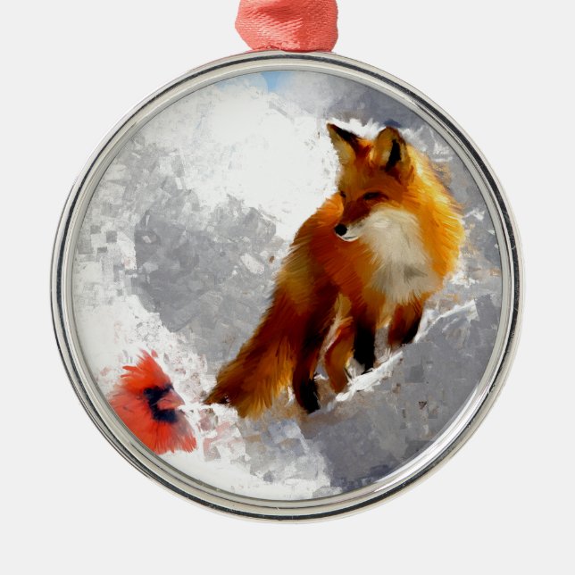 Unlikely friends metal tree decoration (Front)