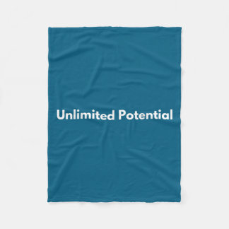 Unlimited Tential Insrational Motivational Everyda Fleece Blanket