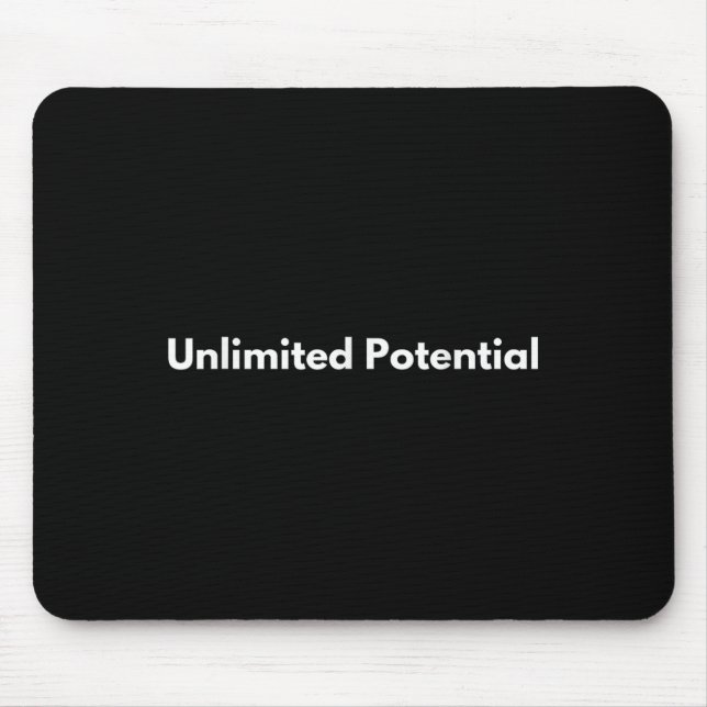 Unlimited Tential Insrational Motivational Everyda Mouse Mat (Front)