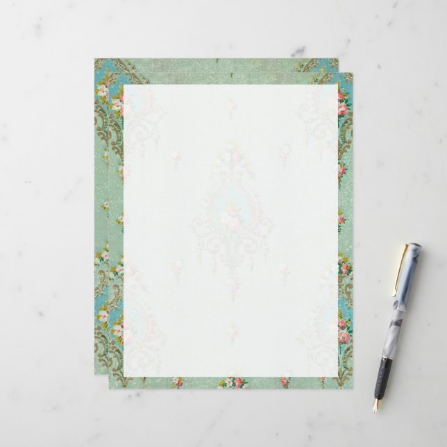 Unlined Letter Writing Stationery Paper (Front/Back In Situ)