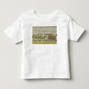 Unloading horses from the ships toddler T-Shirt