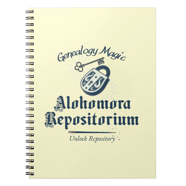 Unlock Repository Magic Notebook (Front)