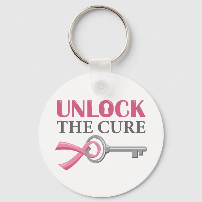 Unlock the Cure Key Ring (Front)