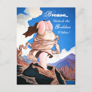 "Unlock the Goddess Within" postcards