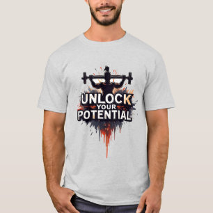 Unlock Your Potential: Bold Fitness Silhouette T-Shirt