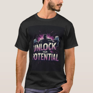 Unlock Your Potential: Bold Fitness T-Shirt