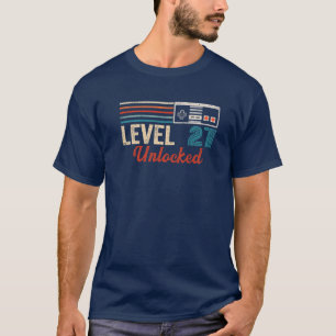 Unlocked Level 27 Birthday Boy Video Game Controll T-Shirt