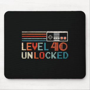Unlocked Level 40 Birthday Boy Video Game Controll Mouse Mat