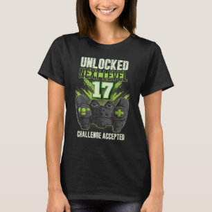 Unlocked Next Level 17 Men Women & Kids Gamer 17th T-Shirt