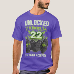 Unlocked Next Level 22 Men Women & Kids Gamer 22th T-Shirt