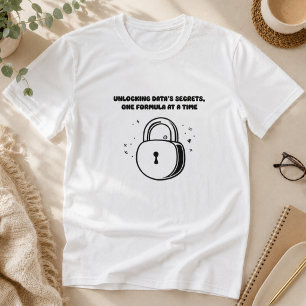 Unlocking Data Secrets Formula Analytics Wizard T-Shirt