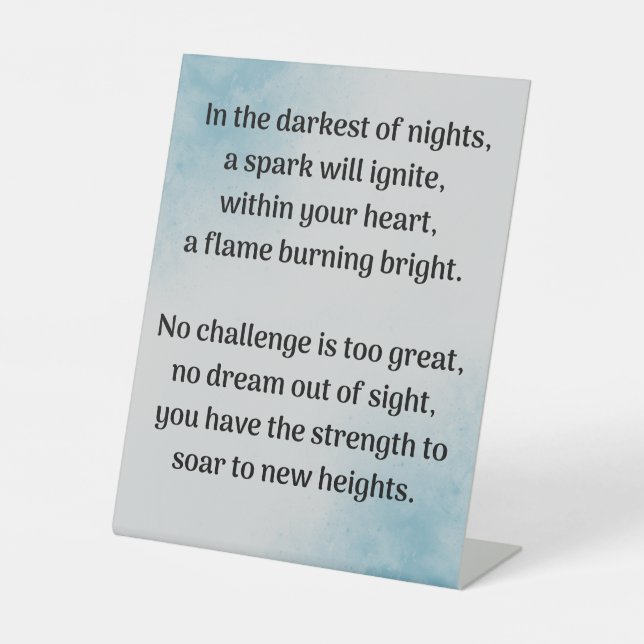 Unlocking Your Inner Winner Pedestal Sign (Front)