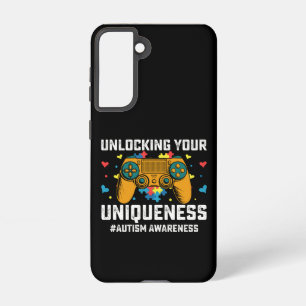 Unlocking Your Uniqueness Autism Gaming Gamer Samsung Galaxy Case