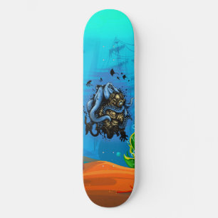 Unlucky Deep Sea Octopus Diver Ocean Life Skateboard