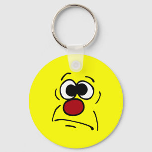 Unlucky Face Grumpey Key Ring