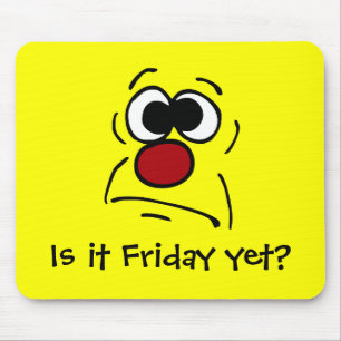 Unlucky Face Grumpey Mouse Mat