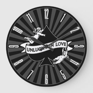 Unlucky In Love Large Clock