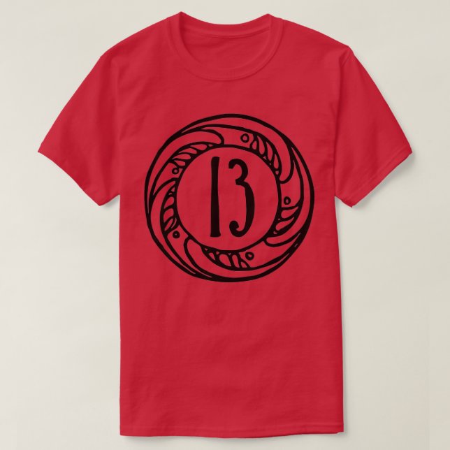 Unlucky Number 13  T-Shirt (Design Front)