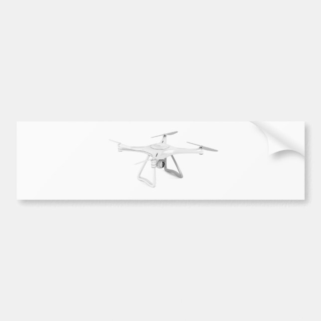 Unmanned aerial vehicle (drone) bumper sticker (Front)