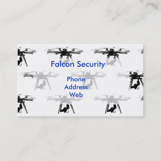 Unmanned Aerial Vehicles or Drones Business Card (Front)