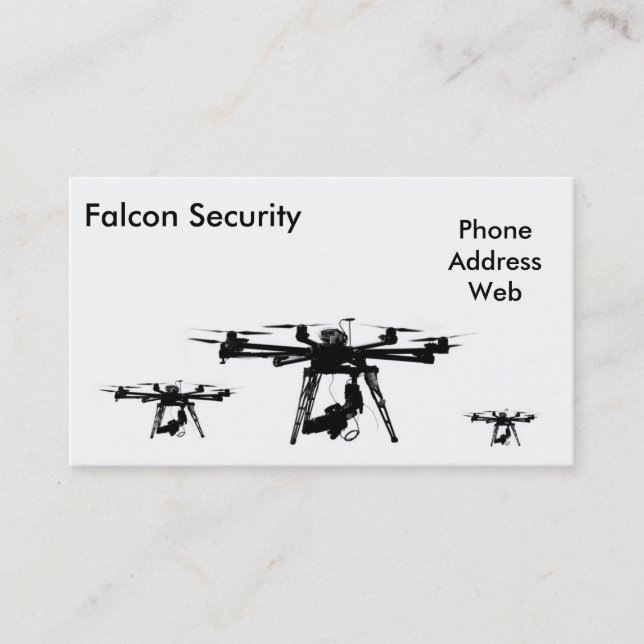 Unmanned Aerial Vehicles or Drones Business Card (Front)