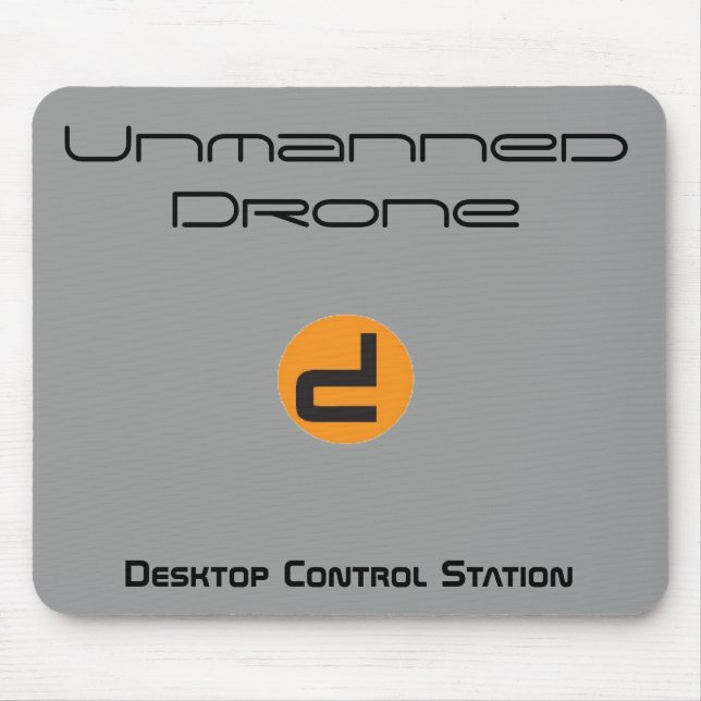 Unmanned Drone Desktop Control Station Mouse Mat (Front)