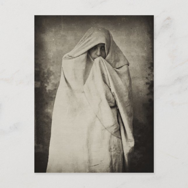 Unmarried woman in Tangier, Morocco, 1898 Postcard (Front)