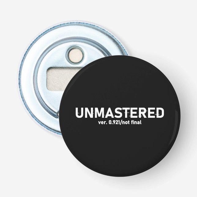 Unmastered Audio - Creative Glitch Style V2 Bottle Opener (Front)