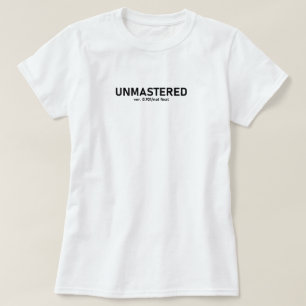 Unmastered Audio T-Shirt - Creative Glitch Style