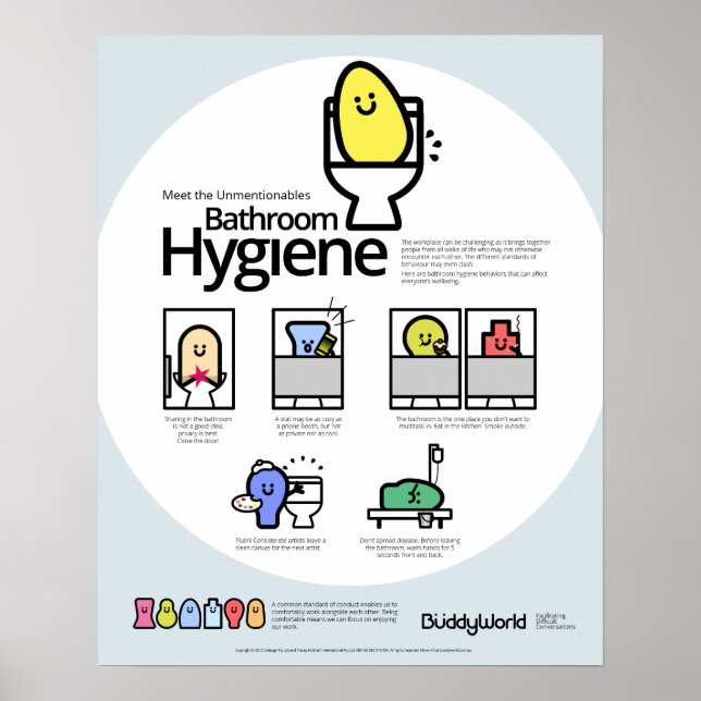 Unmentionables: Bathroom Hygiene Poster (Front)